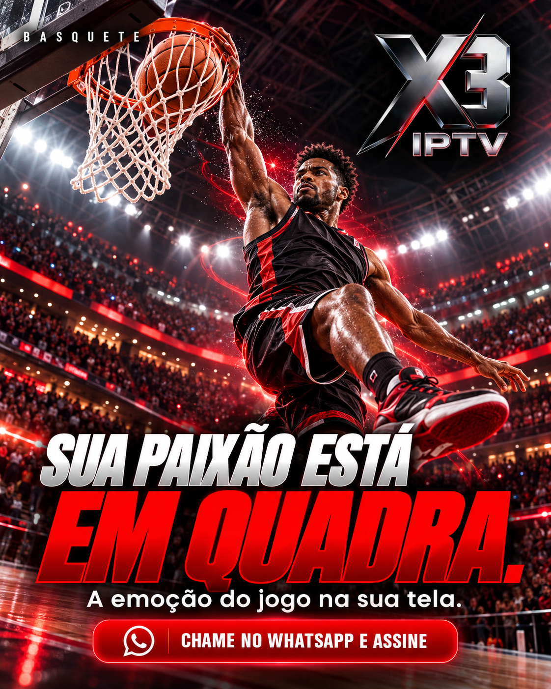 Sua Paixão em Quadra